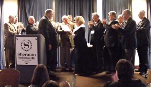 Patsy presented with 10 Year Service Plaque