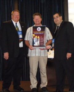 Sam Garrell accepting Outstanding Chapter Award 47